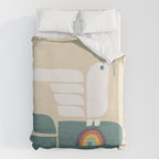 Peace dove and rainbow bomb Duvet Cover Gallery Image 6