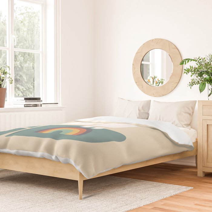 Peace dove and rainbow bomb Duvet Cover Gallery Image 2
