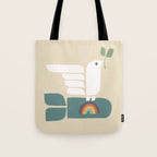 Peace dove and rainbow bomb Tote Bag Gallery Image 1