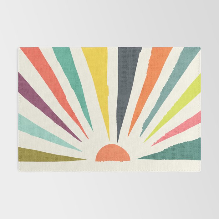 Rainbow ray Rug Gallery Image 2