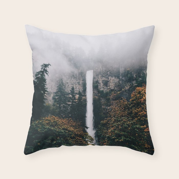 Multnomah Falls Throw Pillow Gallery Image 6