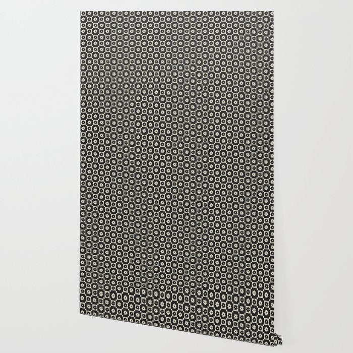 Checkered Daisy - Black ink Wallpaper Gallery Image 2