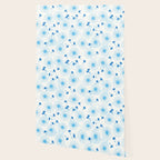 Make A Wish Dandelion Pattern in Sky Blue & Off White Wallpaper Gallery Image 2