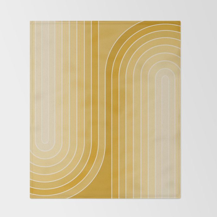 Gradient Curvature VII Throw Blanket Gallery Image 2