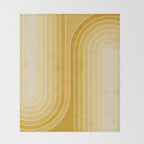 Gradient Curvature VII Throw Blanket Gallery Image 2