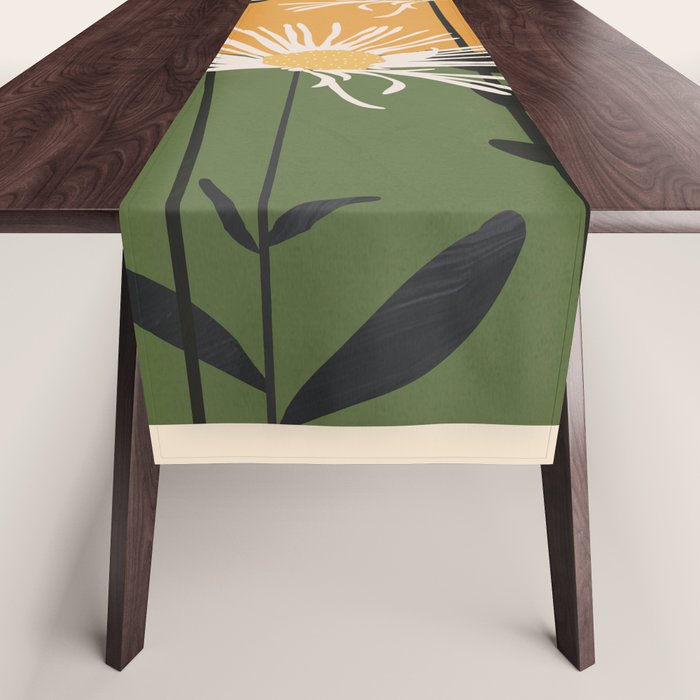 Abstract Florals 3 Table Runner Gallery Image 1