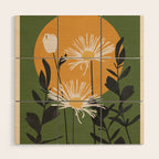 Abstract Florals 3 Wood Wall Art Gallery Image 1