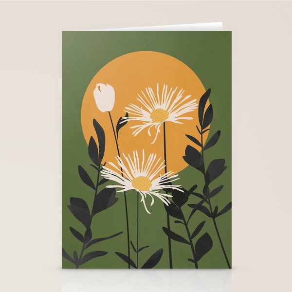 Abstract Florals 3 Stationery Card Gallery Image 1