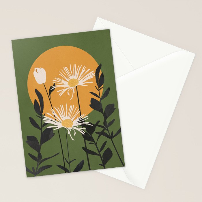 Abstract Florals 3 Stationery Card Gallery Image 2