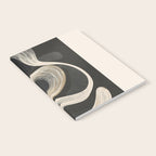 Monochrome Flow - Abstract Line Movement Notebook Gallery Image 2