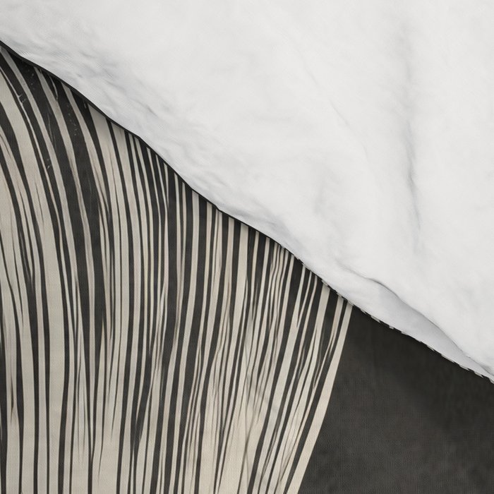 Monochrome Flow - Abstract Line Movement Comforter Gallery Image 4