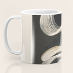 Monochrome Flow - Abstract Line Movement Coffee Mug Gallery Image 3