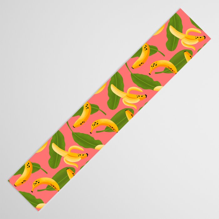 Banana Pattern on Pink Table Runner Gallery Image 3