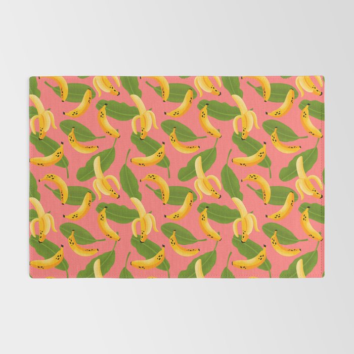 Banana Pattern on Pink Rug Gallery Image 2