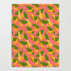 Banana Pattern on Pink Poster Gallery Image 4