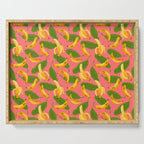 Banana Pattern on Pink Serving Tray Gallery Image 1