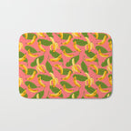 Banana Pattern on Pink Bath Mat Gallery Image 1