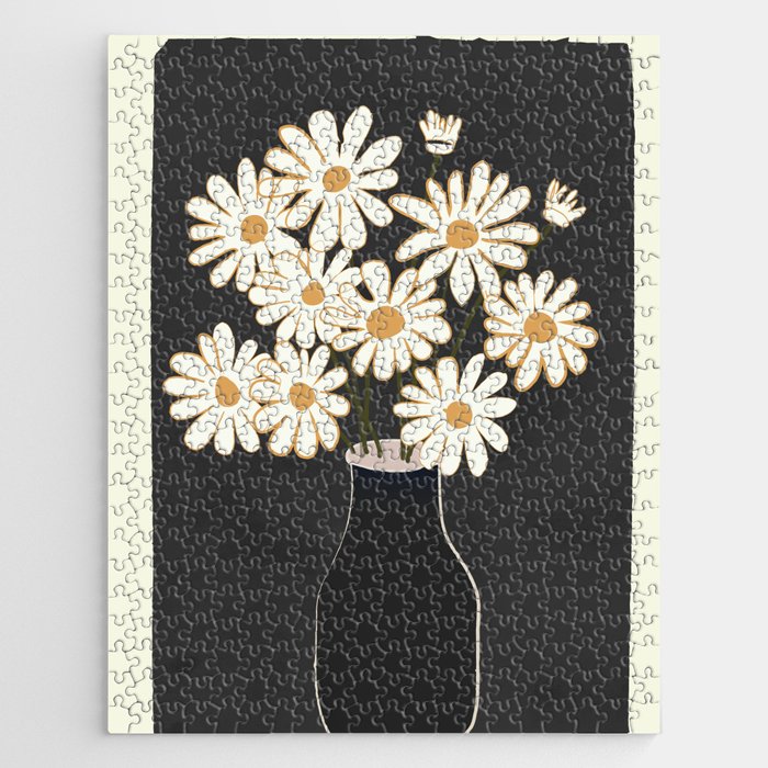 White Daisy Bouquets in Vase 4 Jigsaw Puzzle Gallery Image 1
