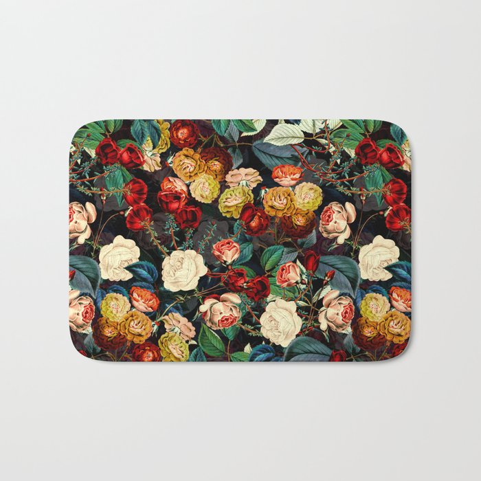 Night Botanical Forest Bath Mat Gallery Image 1
