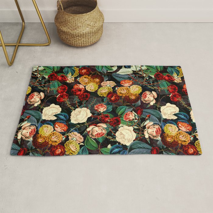 Night Botanical Forest Rug Gallery Image 1