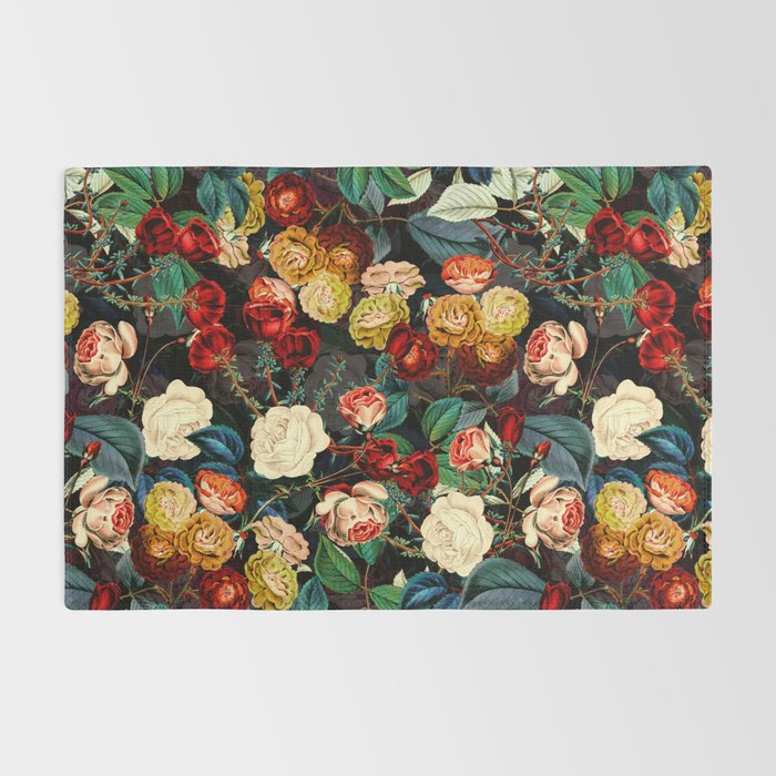 Night Botanical Forest Rug Gallery Image 2