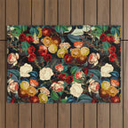 Night Botanical Forest Outdoor Rug Gallery Image 1