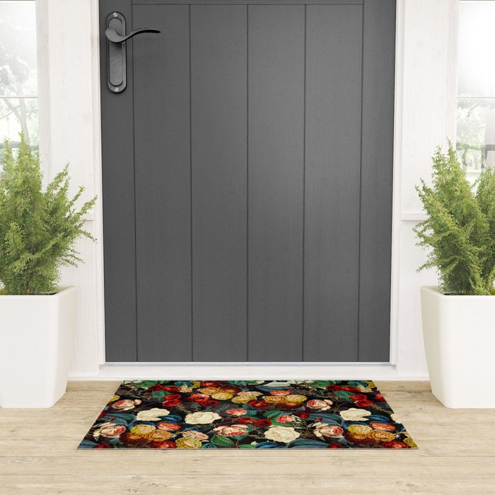Night Botanical Forest Welcome Mat Gallery Image 3