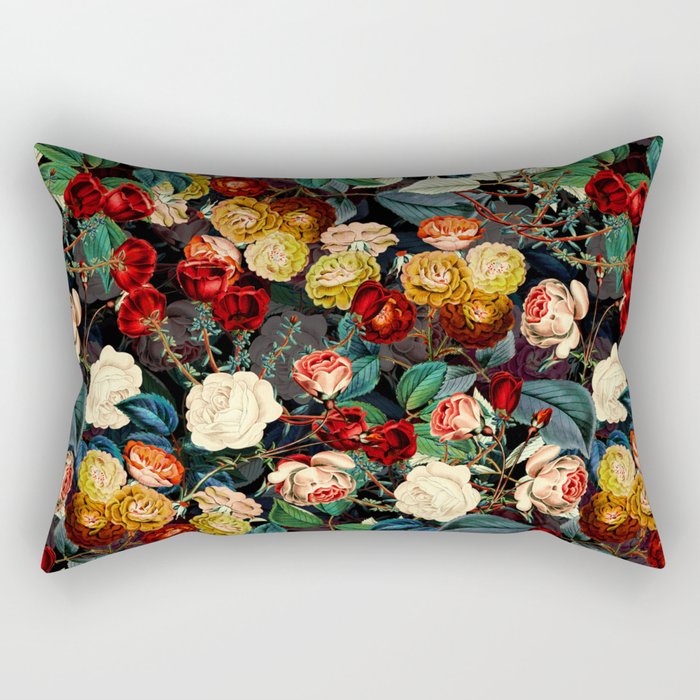 Night Botanical Forest Rectangular Pillow Gallery Image 2