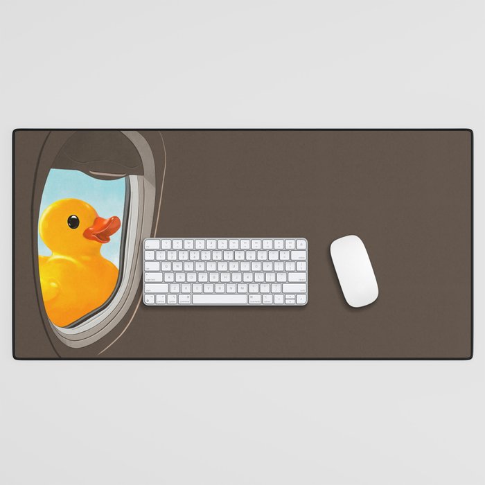 Hello! Yellow Duck Desk Mat Gallery Image 1