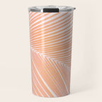 Palm leaf - copper pink Travel Mug Gallery Image 1