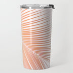 Palm leaf - copper pink Travel Mug Gallery Image 2