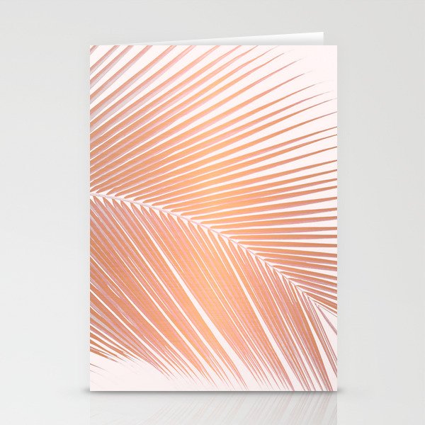 Palm leaf - copper pink Stationery Card Gallery Image 1