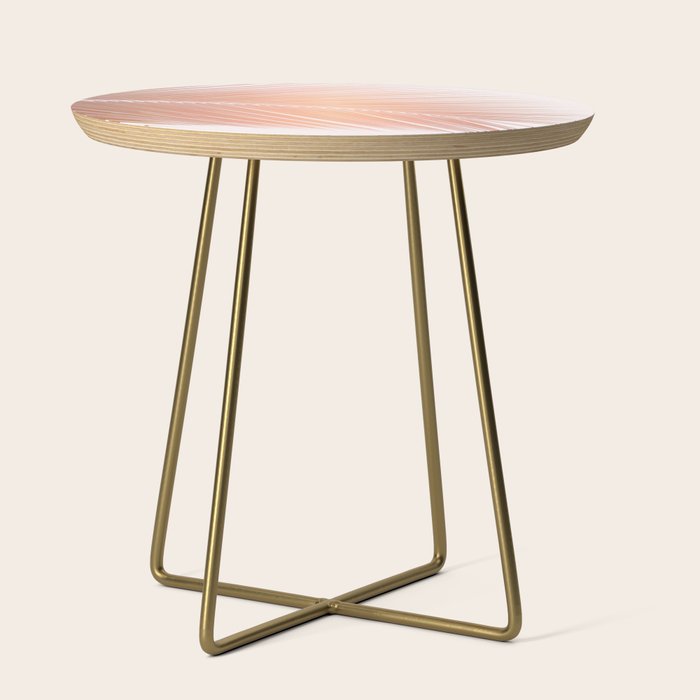Palm leaf - copper pink Side Table Gallery Image 1
