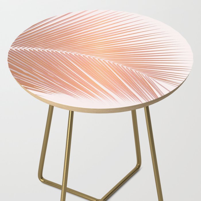 Palm leaf - copper pink Side Table Gallery Image 2