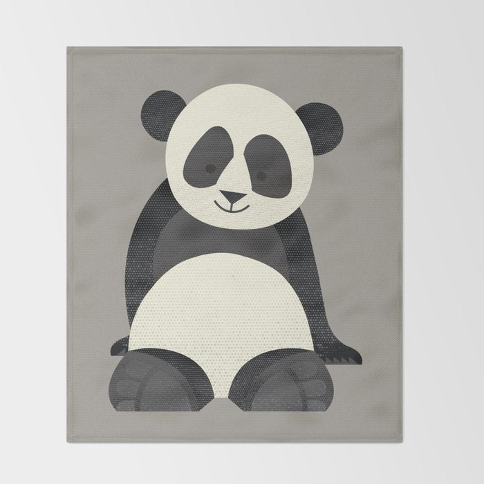 Whimsy Giant Panda Throw Blanket Gallery Image 2