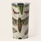 Vintage Scientific Moth Chart Travel Mug Gallery Image 1