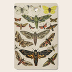 Vintage Scientific Moth Chart Cutting Board Gallery Image 1