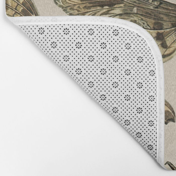 Vintage Scientific Moth Chart Bath Mat Gallery Image 2