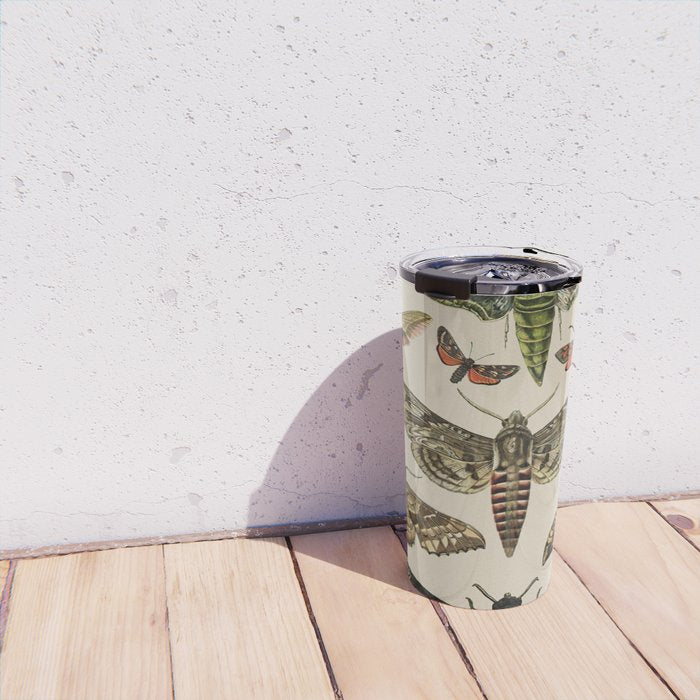 Vintage Scientific Moth Chart Travel Mug Gallery Image 4