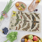 Vintage Scientific Moth Chart Cutting Board Gallery Image 2