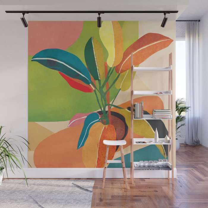 Colorful Branching Out 37 Wall Mural Gallery Image 1