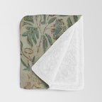 Distressed Antique Floral Chintz Pattern Throw Blanket Gallery Image 3
