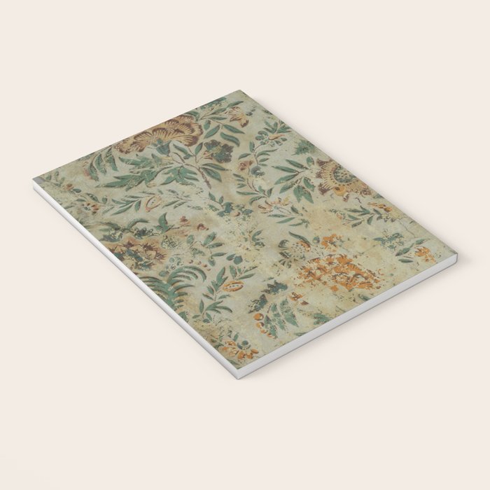 Distressed Antique Floral Chintz Pattern Notebook Gallery Image 3