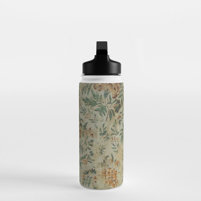 Distressed Antique Floral Chintz Pattern Water Bottle Gallery Image 3