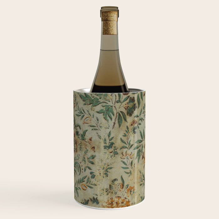Distressed Antique Floral Chintz Pattern Wine Chiller Gallery Image 2