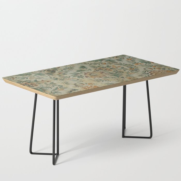 Distressed Antique Floral Chintz Pattern Coffee Table Gallery Image 1