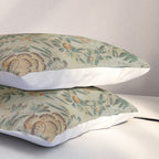 Distressed Antique Floral Chintz Pattern Pillow Sham Gallery Image 3