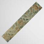 Distressed Antique Floral Chintz Pattern Table Runner Gallery Image 3