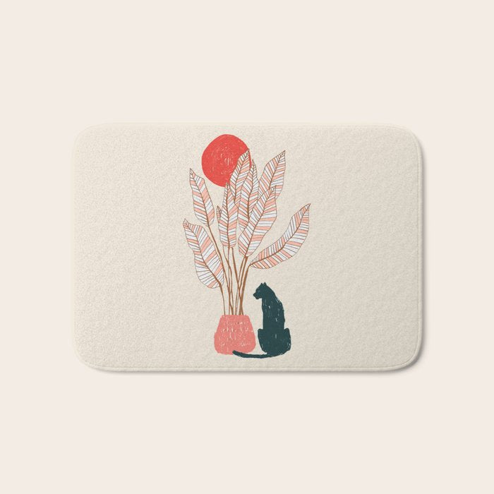 Summer panther Bath Mat Gallery Image 1