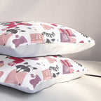 Hygge raccoon // white background Pillow Sham Gallery Image 3
